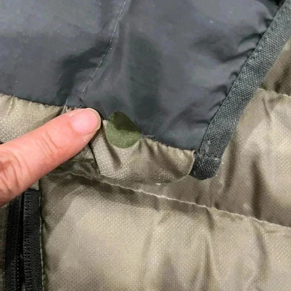 [L]Eddie Bauer Goose Down Filled Cordura Men  Light Puffer Jacket - Picture 4 of 13